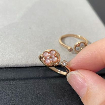 [LUCKY LOVE]SUN 1 DIAMOND PINK MOP RING