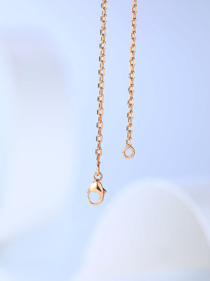 [LUCKY LOVE]H CAGE PINK GOLD NECKLACE