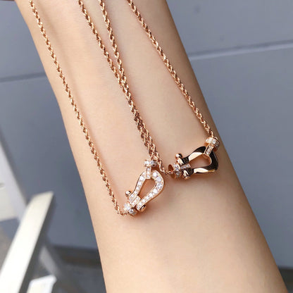 [LUCKY LOVE]FORCE 10 PINK GOLD DIAMOND NECKLACE