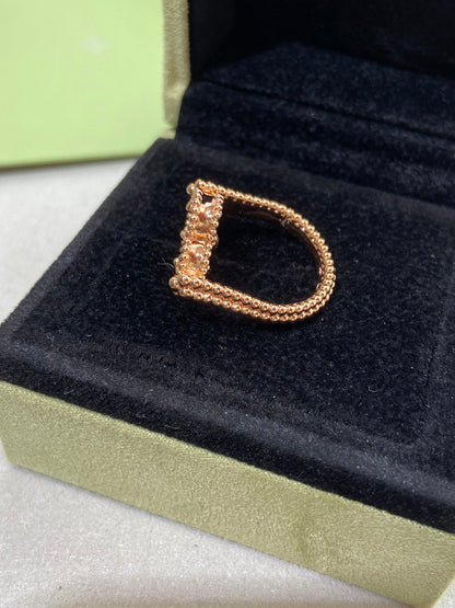[LUCKY LOVE]CLOVER RIVERSIBLE ROSE GOLD RING