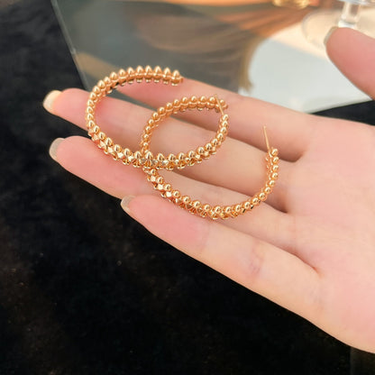 [LUCKY LOVE]CLASH HOOP LARGE EARRINGS