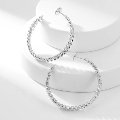 [LUCKY LOVE]CLASH HOOP LARGE EARRINGS
