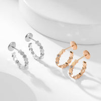 [LUCKY LOVE]BEE LOVE DIAMOND HOOP EARRINGS