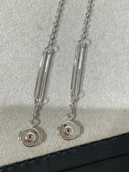 [LUCKY LOVE]CHAINE CHAOS DIAMOND DROP EARRINGS