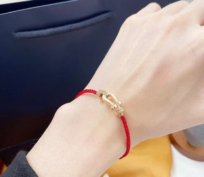 [LUCKY LOVE]FORCE 10 HALF DIAMOND PINK GOLD RED CORDERI LARGE AND MEDIUM MODEL