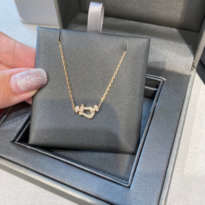 [LUCKY LOVE]FORCE 10 DIAMOND PINK GOLD NECKLACE MINI MODEL