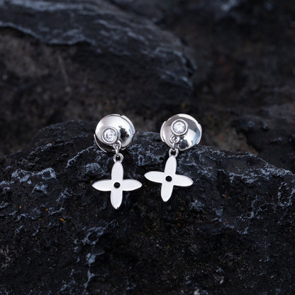 [LUCKY LOVE]VIDYLLE SILVER DIAMOND MINI DROP EARRINGS