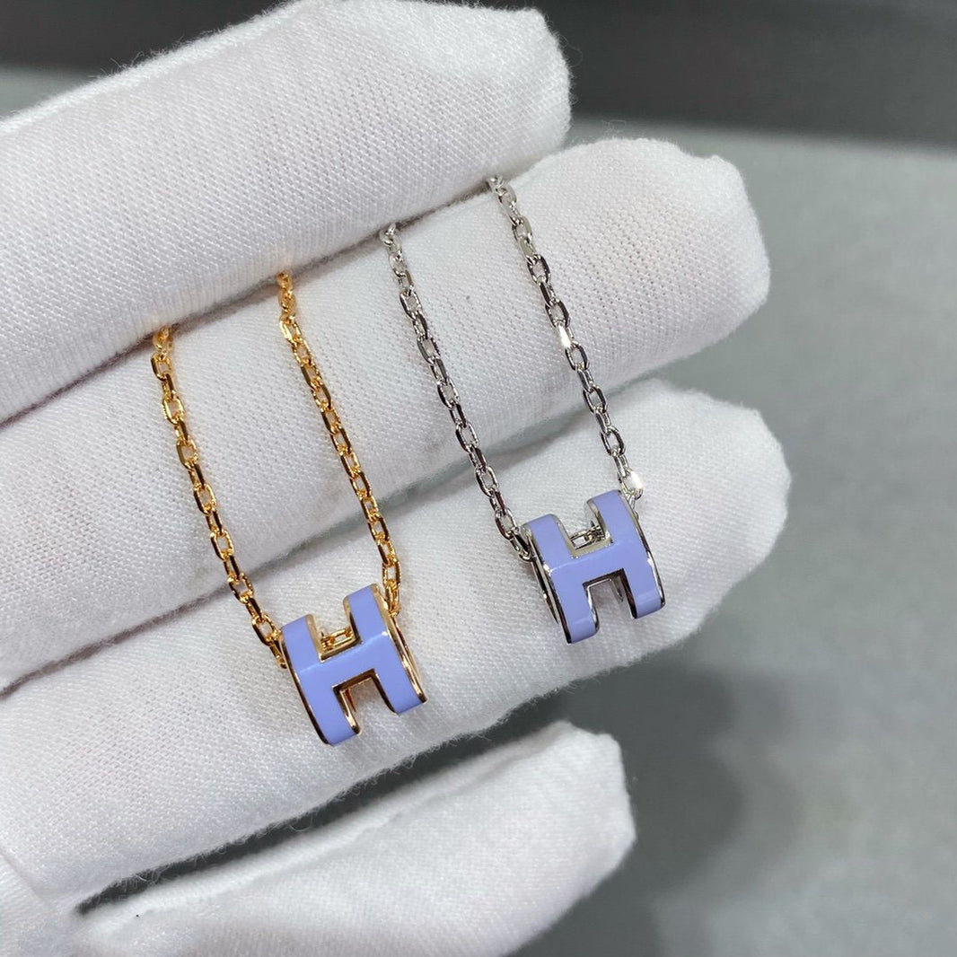 [LUCKY LOVE]MINI POP H NECKLACE