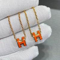 [LUCKY LOVE]MINI POP H NECKLACE