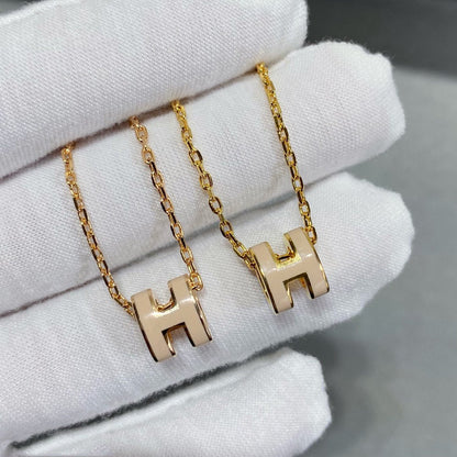 [LUCKY LOVE]MINI POP H NECKLACE