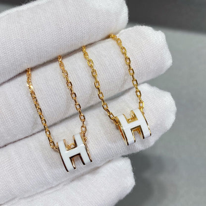 [LUCKY LOVE]MINI POP H NECKLACE