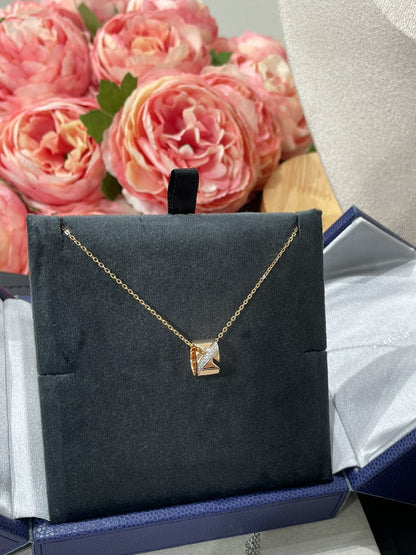 [LUCKY LOVE]LIENS EVIDENCE DIAMOND NECKLACE