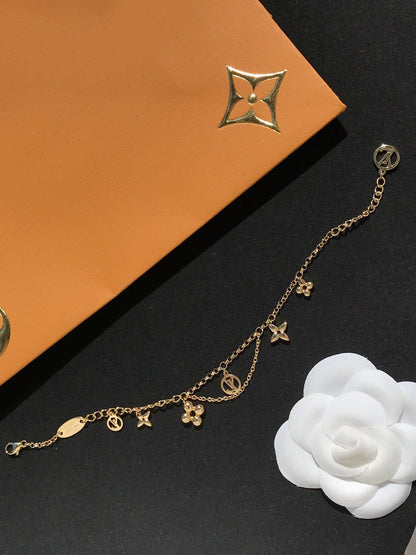 [LUCKY LOVE]LUCKY LOVEING PINK GOLD MOP BRACELET