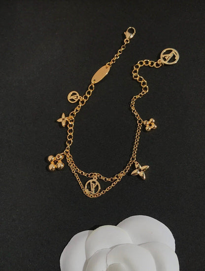[LUCKY LOVE]LUCKY LOVEING PINK GOLD MOP BRACELET
