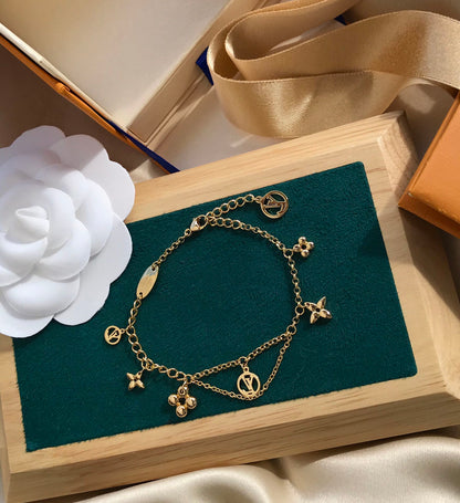 [LUCKY LOVE]LUCKY LOVEING PINK GOLD MOP BRACELET