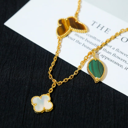 [LUCKY LOVE]LUCKY SPRING 5 MOTIF GOLD BRACELET