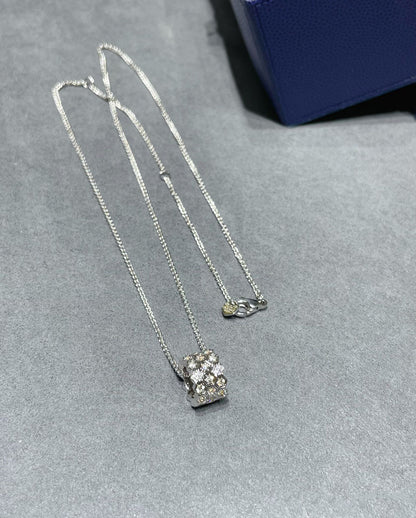 [LUCKY LOVE]BEE LOVE DIAMOND PAVED 3 ROW NECKLACE