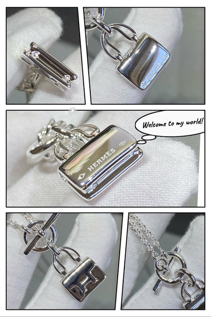 [LUCKY LOVE]CONSTANCE PEDANT SILVER NECKLACE