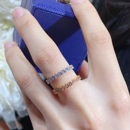 [LUCKY LOVE]BEE LOVE DIAMOND PAVED SMALL RING