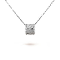[LUCKY LOVE]PERLEE PEDANT SIVLER DIAMOND NECKLACE
