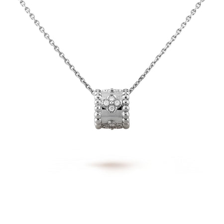 [LUCKY LOVE]PERLEE PEDANT SIVLER DIAMOND NECKLACE
