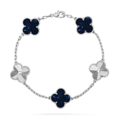 [LUCKY LOVE]CLOVER 5 MOTIF PIETERSITE BRACELET COLLECTION