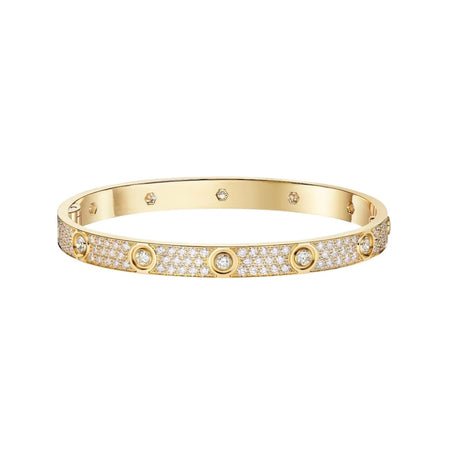 [LUCKY LOVE]LOVE BRACELET 6.1MM DIAMOND-PAVED 10 BIG DIAMONDS