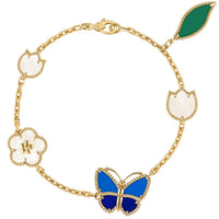 [LUCKY LOVE]LUCKY SPRING BUTTERFLY 5 MOTIF BRACELET
