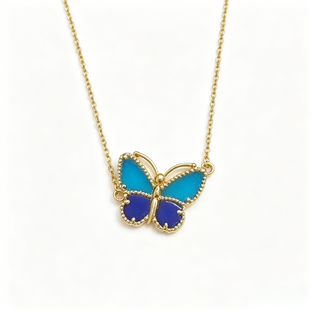 [LUCKY LOVE]2026 NEW STYLE LUCKY SPRING BUTTERFLY 1 MOTIFS FLOWER NECKLACE