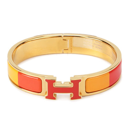 [LUCKY LOVE]H BRACELET ORANGE RAINBOW CERAMIC