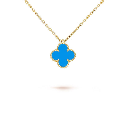 [LUCKY LOVE]CLOVER MINI 9.5MM CARNELIANS NECKLACE COLLECTION