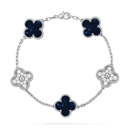 [LUCKY LOVE]CLOVER 5 MOTIF PIETERSITE BRACELET COLLECTION