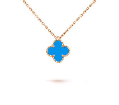 [LUCKY LOVE]CLOVER MINI 9.5MM CARNELIANS NECKLACE COLLECTION
