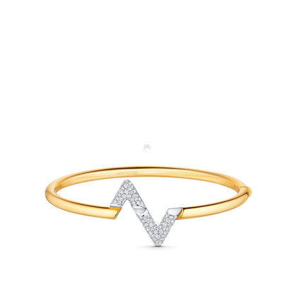 [LUCKY LOVE]VOLTE UPSITE DOWN GOLD DIAMOND BRACELET