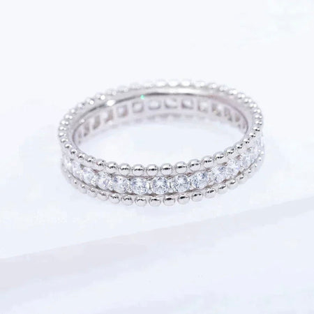 [LUCKY LOVE]PERLEE DIAMOND SILVER RING