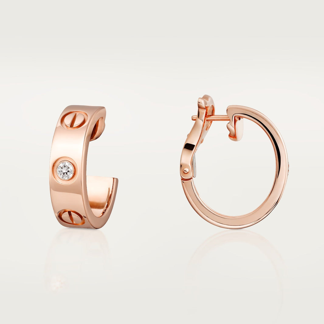 [LUCKY LOVE]LOVE EARRINGS 5.7MM 2 DIAMONDS
