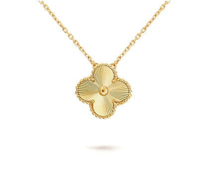 [LUCKY LOVE]CLOVER 15MM SINGLE FLOWER NECKLACE COLLECTION