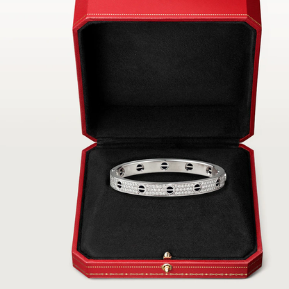 [LUCKY LOVE]LOVE BRACELET 6.1MM DIAMOND-PAVED CERAMIC