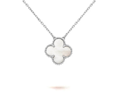 [LUCKY LOVE]CLOVER 15MM NECKLACE SILVER COLLECTION