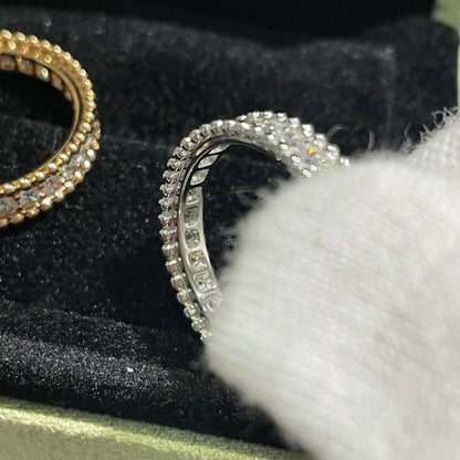 [LUCKY LOVE]PERLEE DIAMOND SILVER RING