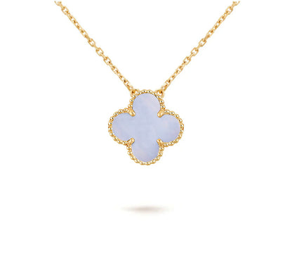 [LUCKY LOVE]CLOVER 15MM SINGLE FLOWER NECKLACE COLLECTION