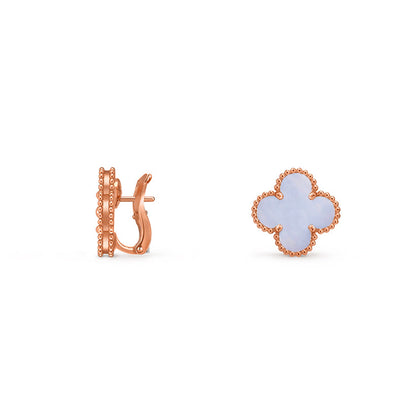 [LUCKY LOVE]CLOVER 15MM MOP EARRINGS COLLECTION