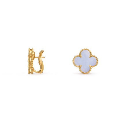 [LUCKY LOVE]CLOVER 15MM MOP EARRINGS COLLECTION
