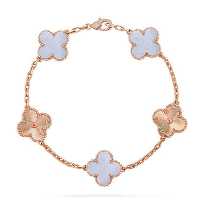 [LUCKY LOVE]CLOVER LASER ROSE GOLD BRACELET COLLECTION,5 MOTIFS