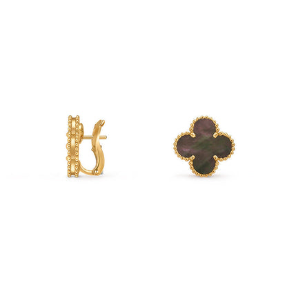 [LUCKY LOVE]CLOVER 15MM MOP EARRINGS COLLECTION