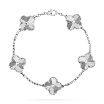 [LUCKY LOVE] CLOVER 5 MOTIF LASER BRACELET COLLECTION