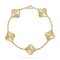 [LUCKY LOVE] CLOVER 5 MOTIF LASER BRACELET COLLECTION