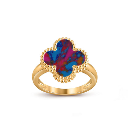 [LUCKY LOVE]CLOVER RING GOLD COLLECTION
