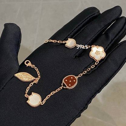 [LUCKY LOVE]LUCKY SPRING 5 MOTIF BRACELET