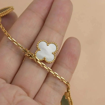 [LUCKY LOVE]LUCKY SPRING 5 MOTIF GOLD BRACELET